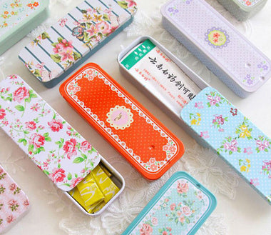 Mini Tin Sliding Case Organizer