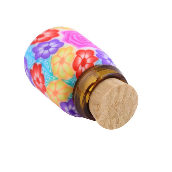 Mini Glass Lovely Floral Bottles